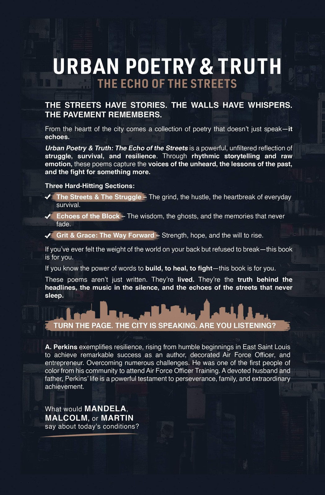 Urban Poetry and Truth: The Echo of the Streets (Paperback or Hardcover)