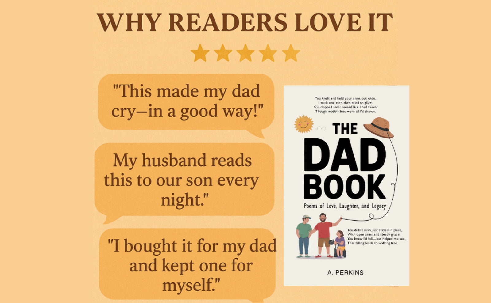 The Dad Book: Poems of Love, Laughter, and Legacy (Paperback or Hardcover)