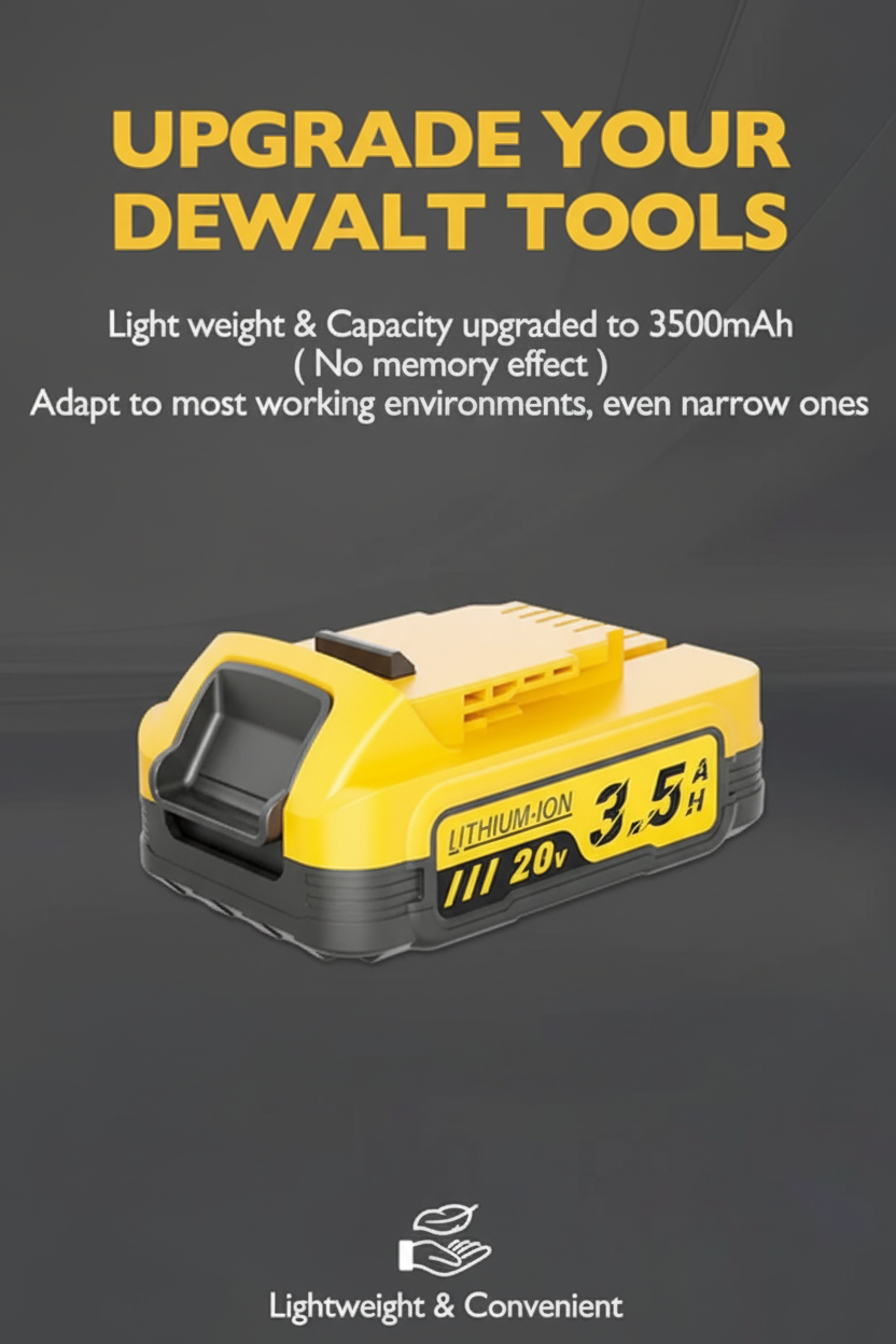 Single Dewalt battery image