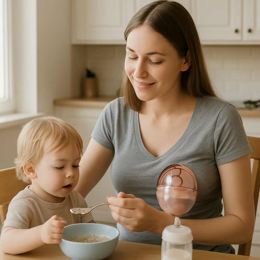 Wearable Electric Breast Pump Hands-Free 4 Modes Anti-Reflux