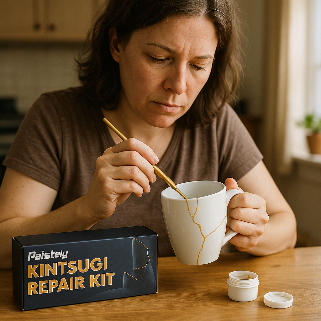Daistely Kintsugi Repair Kit Gold Ceramic Pottery DIY Epoxy