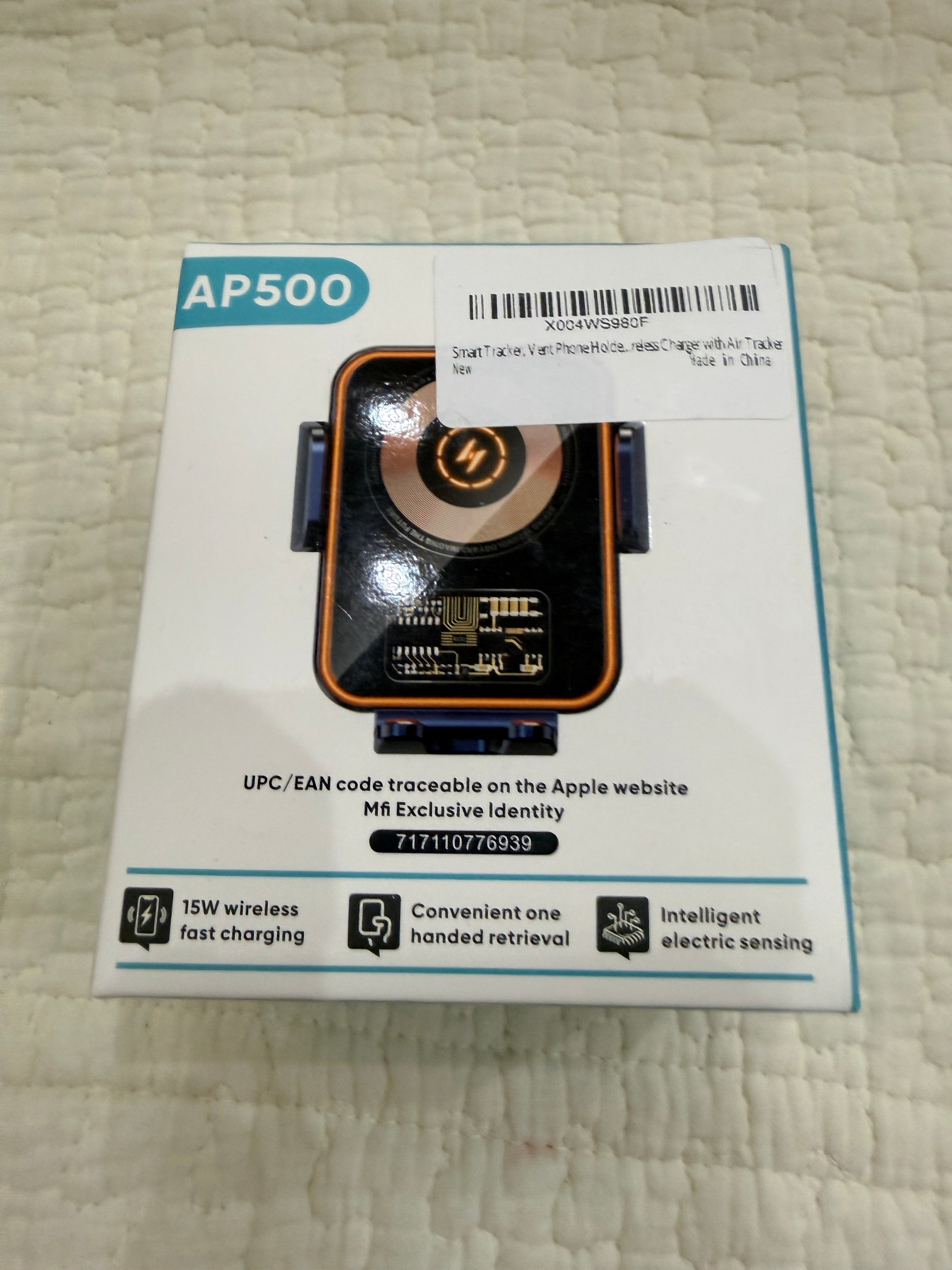 AP500 MagSafe Car Wireless Charger 15W Auto Clamp Tracker iPhone