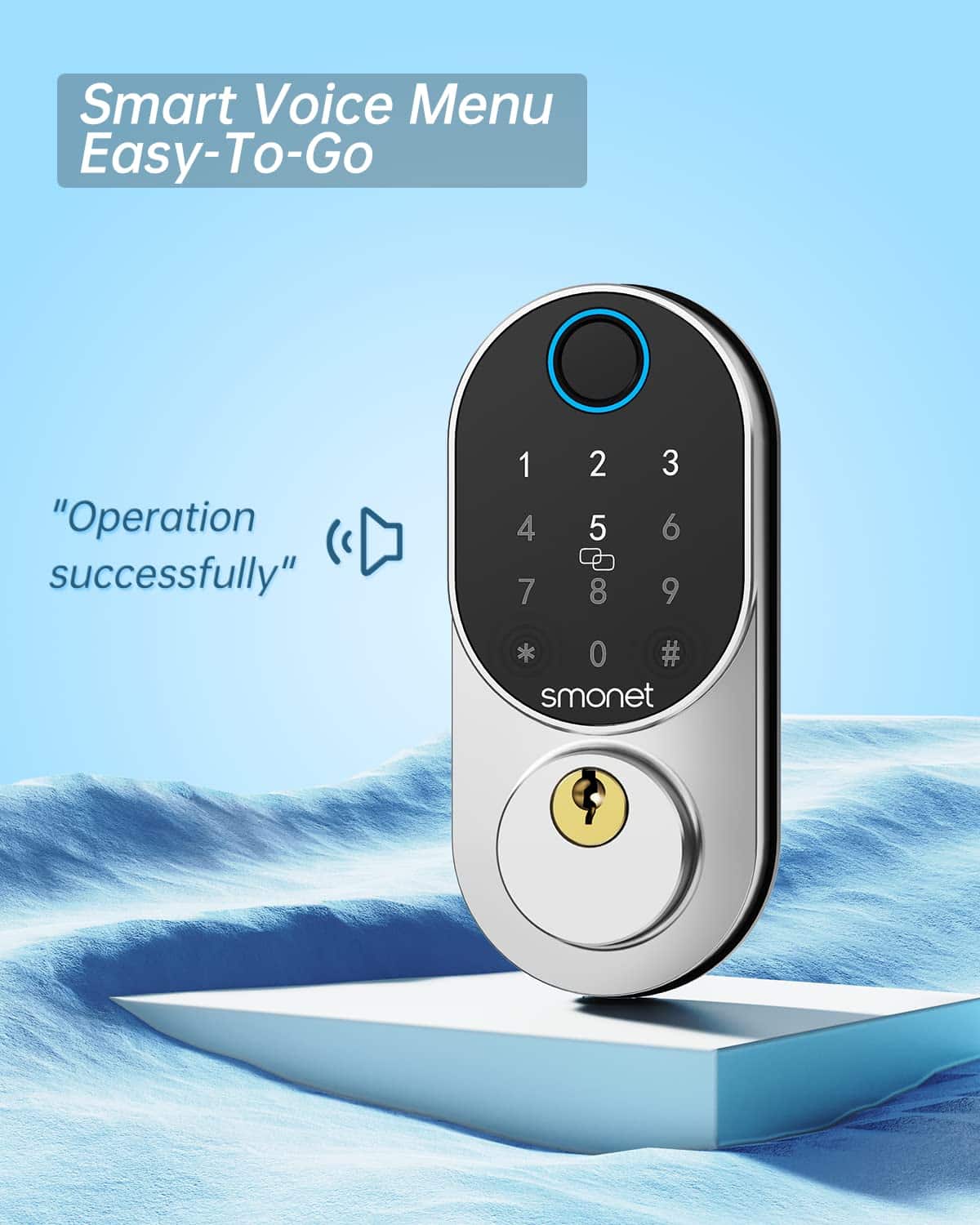 Smonet smart digital door lock Keyless Entry Front Door Lock